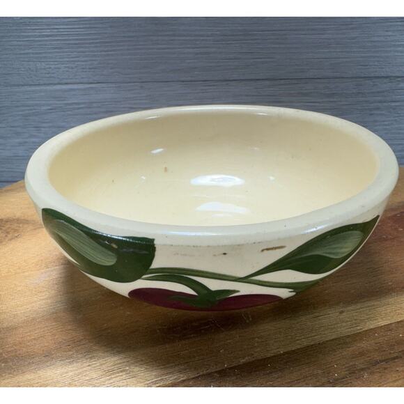 Watt Pottery Oven Ware With Wooden Fruit - Picture 1 of 8